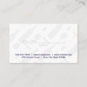 紫のワイングラスのロゴ |ワインセットパターン 名刺 (裏面)