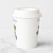 紫のヴィオレット復活祭恵み年紙カップ 紙コップ (右)