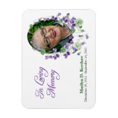紫のヴィオレット記念碑 マグネット (縦)