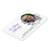 紫のヴィオレット記念碑 マグネット (左側)