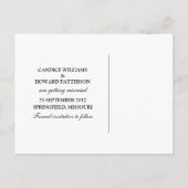 紫のヴィンテージさくらんぼの花の保存日 案内ポストカード (裏面)