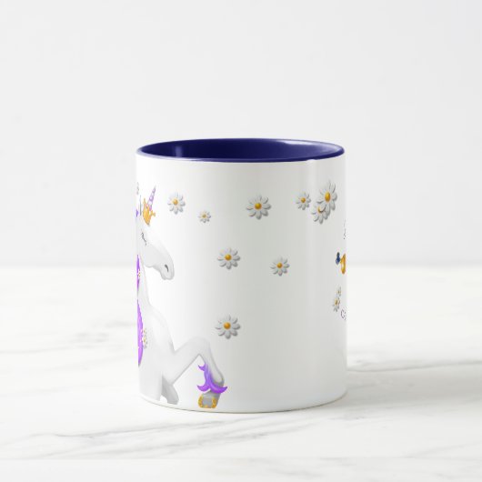 紫の一角冠とスケプター魔法 マグカップ (中央)