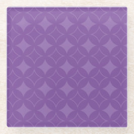 紫の七宝 ガラスコースター