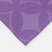 紫の七宝 フリースブランケット (角)
