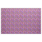 紫の上のカラフルな紅葉の模様 ファブリック (ヤード)
