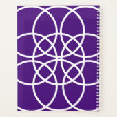 紫の上の白い緩和曲線 プランナー手帳 (裏面)