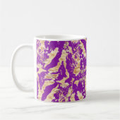 紫の上の金色の輝き コーヒーマグカップ (左)
