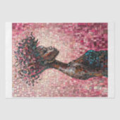 紫の世界の黒人女性のモザイク 薄葉紙 (正面)