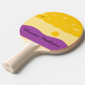 紫の丘のある夕日: 卓球ラケット (正面アングル)