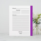 紫の両面レシピページ (スタンド正面)