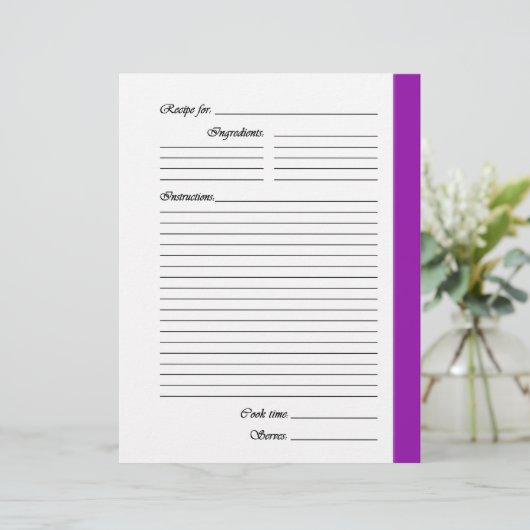 紫の両面レシピページ (スタンド正面)