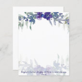 紫の主のフローラ背景 (正面/裏面)