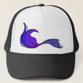 紫の人魚の尾 キャップ (正面)