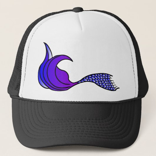 紫の人魚の尾 キャップ (正面)