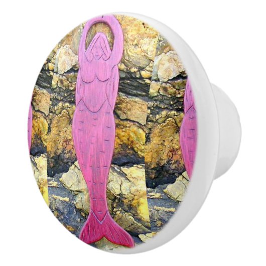 紫の人魚 セラミックノブ (右)