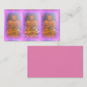 紫の仏像3体 名刺 (正面/裏面)