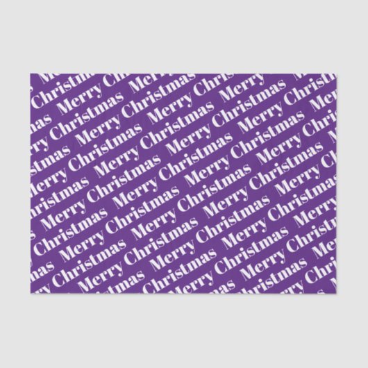 紫の休日にホワイトメリークリスマス 薄葉紙 (正面)