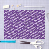 紫の休日にホワイトメリークリスマス 薄葉紙 (クラフト)