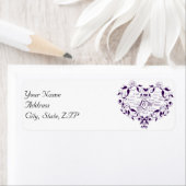 紫の住所 シール (インサイチュ)