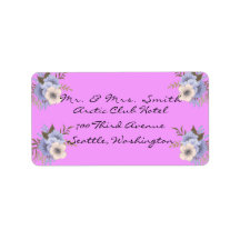 紫の住所 シール