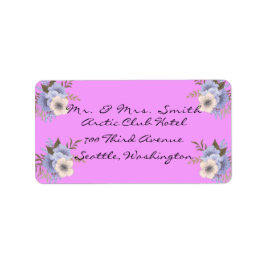 紫の住所 シール