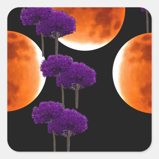 紫の侵入 スクエアシール (正面)