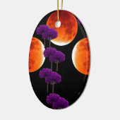紫の侵入 セラミックオーナメント (左)