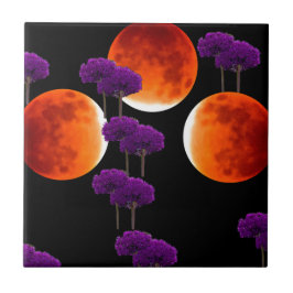 紫の侵入 タイル