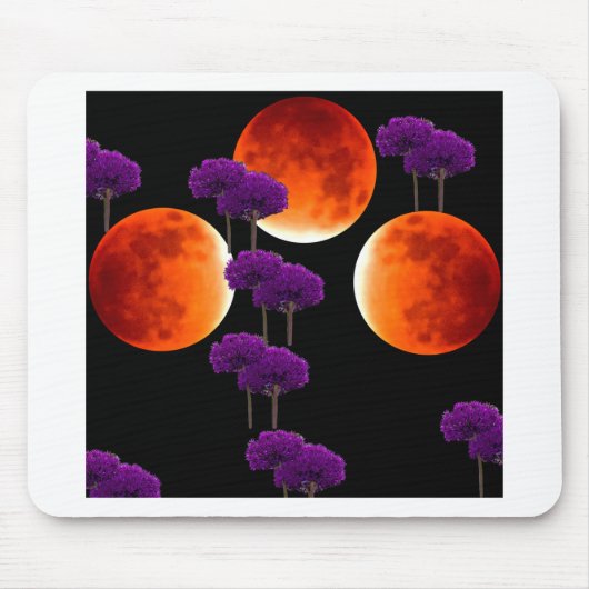 紫の侵入 マウスパッド (正面)
