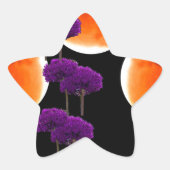 紫の侵入 星シール (正面)