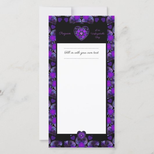 紫の傘とハート.7 (正面)