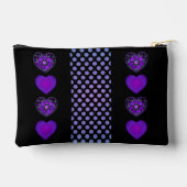 紫の傘とハート.7 アクセサリーポーチ (裏面)