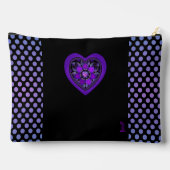 紫の傘とハート.7 アクセサリーポーチ (裏面)