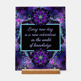 紫の傘とハート.7 アクリルサイン