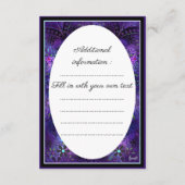 紫の傘とハート.7 エンクロージャーカード (裏面)