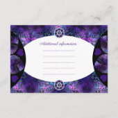 紫の傘とハート.7 エンクロージャーカード (裏面)