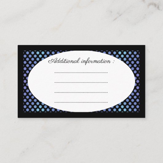 紫の傘とハート.7 エンクロージャーカード (裏面)