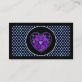 紫の傘とハート.7 エンクロージャーカード (正面)