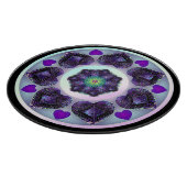 紫の傘とハート.7 カッティングボード (角)