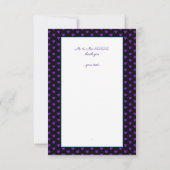 紫の傘とハート.7 サンキューカード (裏面)