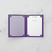 紫の傘とハート.7 サンキューカード (内部)