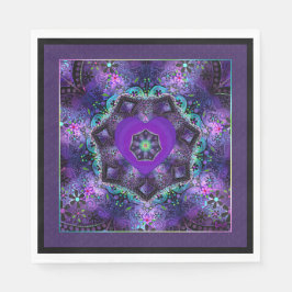 紫の傘とハート.7 スタンダードランチョンナプキン