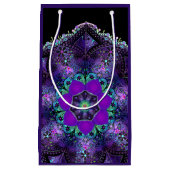 紫の傘とハート.7 スモールペーパーバッグ (正面)