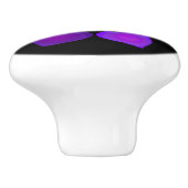 紫の傘とハート.7 セラミックノブ (側面)