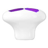 紫の傘とハート.7 セラミックノブ (側面)