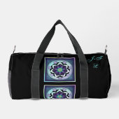 紫の傘とハート.7 ダッフルバッグ (裏面)