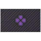 紫の傘とハート.7 テーブルクロス (正面(横))