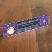 紫の傘とハート.7 デスクネームプレート (側面)