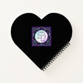 紫の傘とハート.7 ノートブック (裏面)