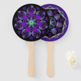 紫の傘とハート.7 ハンドファン